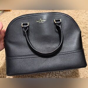 Kate Spade Black Pebbled Leather Satchel